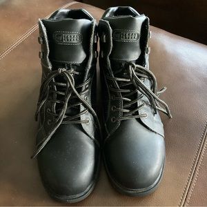 Texas Steer Work Boots Men's Soft Toe Shoes Slip Resistant